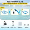 Inflatable Dock Platform Inflatable Floating Dock 10x6.5 ft w/ Electric Air Pump