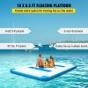 Inflatable Dock Platform Inflatable Floating Dock 10x6.5 ft w/ Electric Air Pump