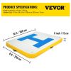 VEVOR Inflatable Floating Dock, Inflatable Dock Platform with Electric Air Pump, Floating Platform for Pool Beach Ocean (10 x 8 ft)