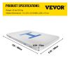 VEVOR 13'x6.5'x6' Inflatable Dock Platform, 8 to 10 Person Inflatable Floating Dock, Floating Platform with Electric Air Pump & Hand Pump for Pool Bea