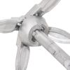Folding Anchor with Rope Silver 1.5 lb Malleable Iron