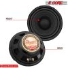 5 Core 5" Inch Mid Range Speaker System for Car 2 Pack Black Pro Series 200W Speakers 4 Ohm, 20W RMS and 30 oz Magnet Car Replacement Speakers - CS-05