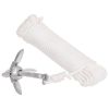 Folding Anchor with Rope Silver 1.5 lb Malleable Iron