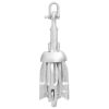 Folding Anchor with Rope Silver 1.5 lb Malleable Iron
