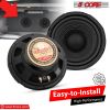 5 Core 5" Inch Mid Range Speaker System for Car 2 Pack Black Pro Series 200W Speakers 4 Ohm, 20W RMS and 30 oz Magnet Car Replacement Speakers - CS-05