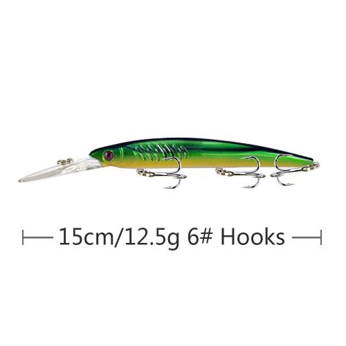 Floating Mino Long Tongue Plate Topmouth Culter Lure Mandarin Fish Army