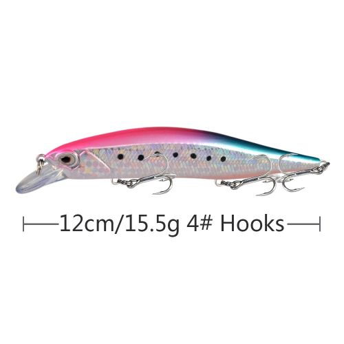 Minnow Fishing Lure 120mm 15.5g Floating Hard Bait