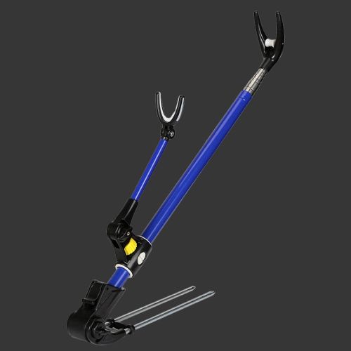 Stainless Steel Roughened Fishing Rod Turret Bracket Roughened Black Diamond