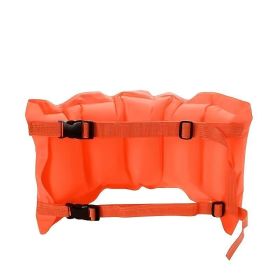 Swimming Equipment; Inflatable Flotation Belt For Boys And Girls Beginners; Training Set (Color: Tangerine)