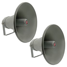 5 Core Indoor Outdoor PA Horn Circular Speaker 12 Inch 350W PMPO Loud Sound Megaphone Driver Horns w 400Hz-5KHz, 8 Ohm Waterproof Weatherproof Vehicle (PCS: UHC 300 2Pcs)
