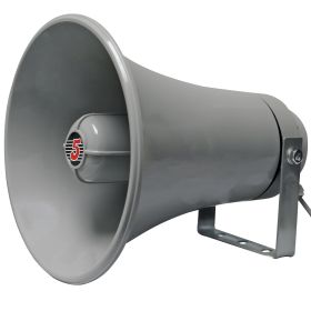 5 CORE Paging PA Horn Weatherproof 9 Inch Indoor Outdoor 20 Watt RMS 200W PMPO 8 Ohm Loud Speaker Alarm Siren Grey - UHC 150 (size: 1 Pieces)