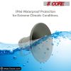 5 Core Indoor Outdoor PA Horn Circular Speaker 12 Inch 350W PMPO Loud Sound Megaphone Driver Horns w 400Hz-5KHz, 8 Ohm Waterproof Weatherproof Vehicle