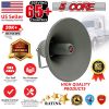 5 Core Indoor Outdoor PA Horn Circular Speaker 12 Inch 350W PMPO Loud Sound Megaphone Driver Horns w 400Hz-5KHz, 8 Ohm Waterproof Weatherproof Vehicle