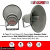 5 Core Indoor Outdoor PA Horn Circular Speaker 12 Inch 350W PMPO Loud Sound Megaphone Driver Horns w 400Hz-5KHz, 8 Ohm Waterproof Weatherproof Vehicle