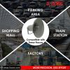 5 Core Indoor Outdoor PA Horn Circular Speaker 12 Inch 350W PMPO Loud Sound Megaphone Driver Horns w 400Hz-5KHz, 8 Ohm Waterproof Weatherproof Vehicle