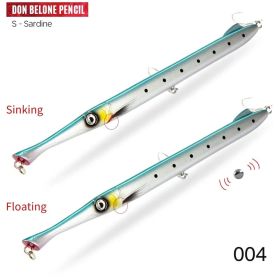 Fishing Slow-shake Submerged Pencil Jinqiang Lure Sea Water (Option: 004-225mm23g)