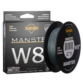 8-woven Gluing Dyneema Fish Line Raw Silk Weaving (Option: Gray-6.0)