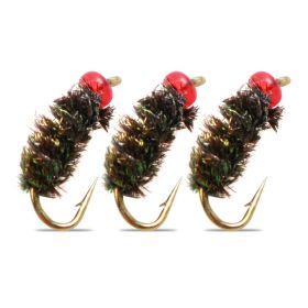 Hair Hook Worm Hook With White Mouth Bait (Option: Gold Fly Hook 12)